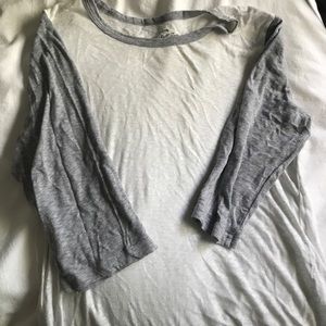 J Crew Baseball Tee ¾ length