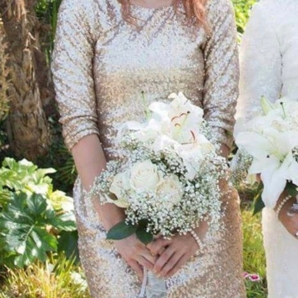 Short Gold Sequin Dress