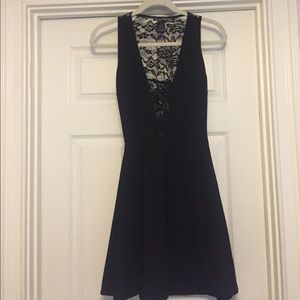 Fitted lace fit-and-flair dress from Aqua