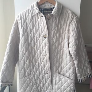 Authentic Burberry London Quilted Coat Size S -EUC