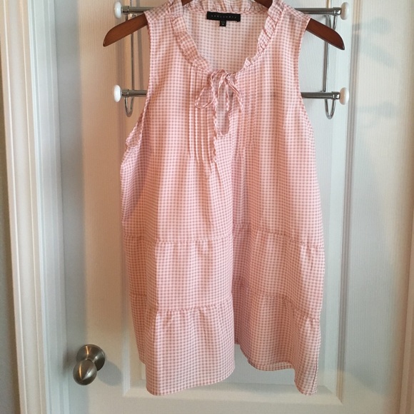 Sanctuary Tops - Flowy Gingham Sleeveless Top