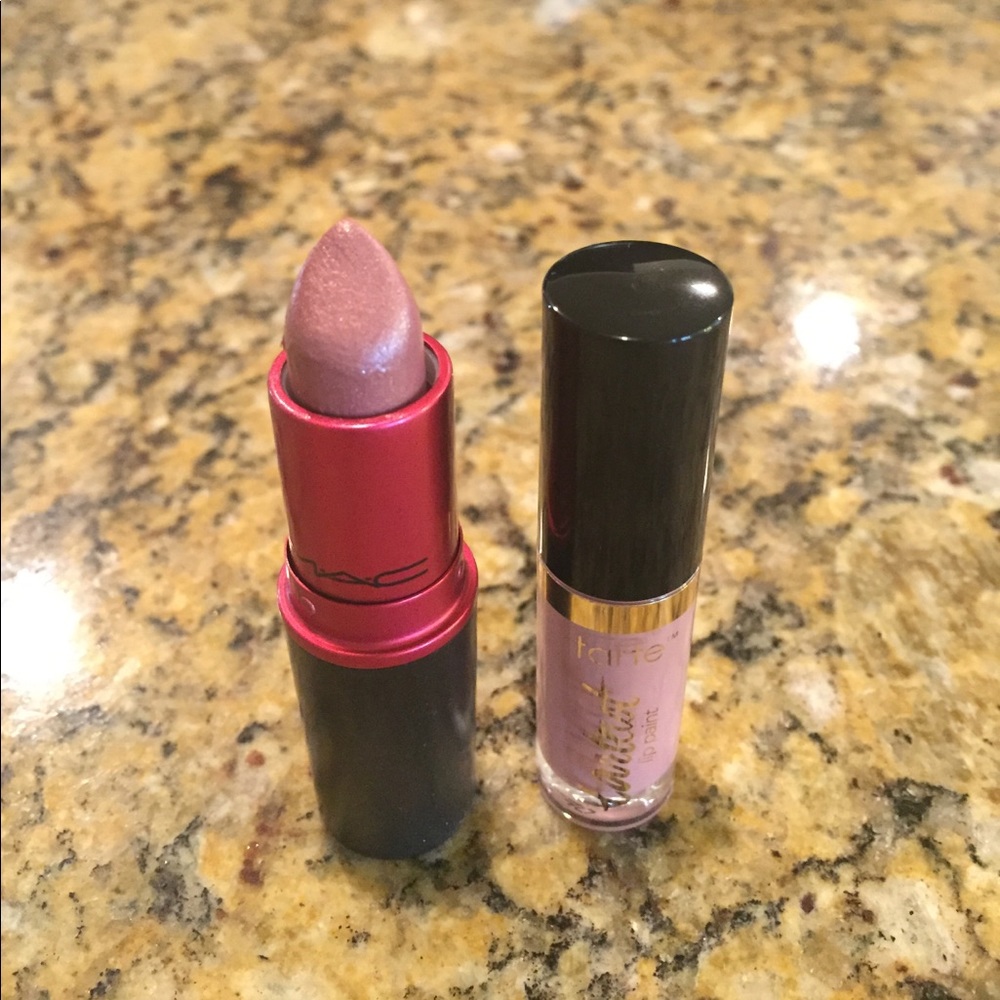 MAC lipstick & Tarte lipgloss