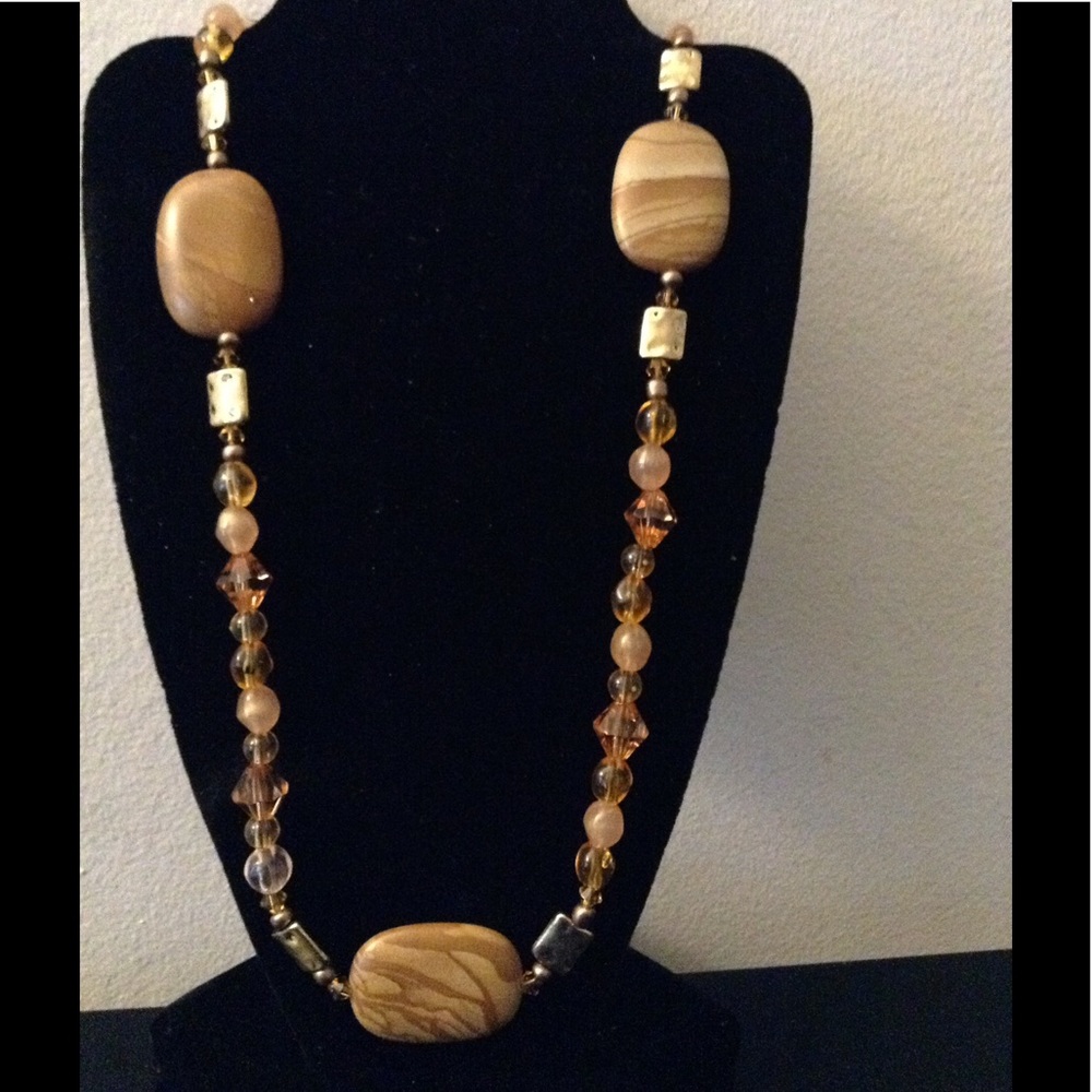 Brown Stone Necklace