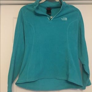 Turquoise North Face pullover