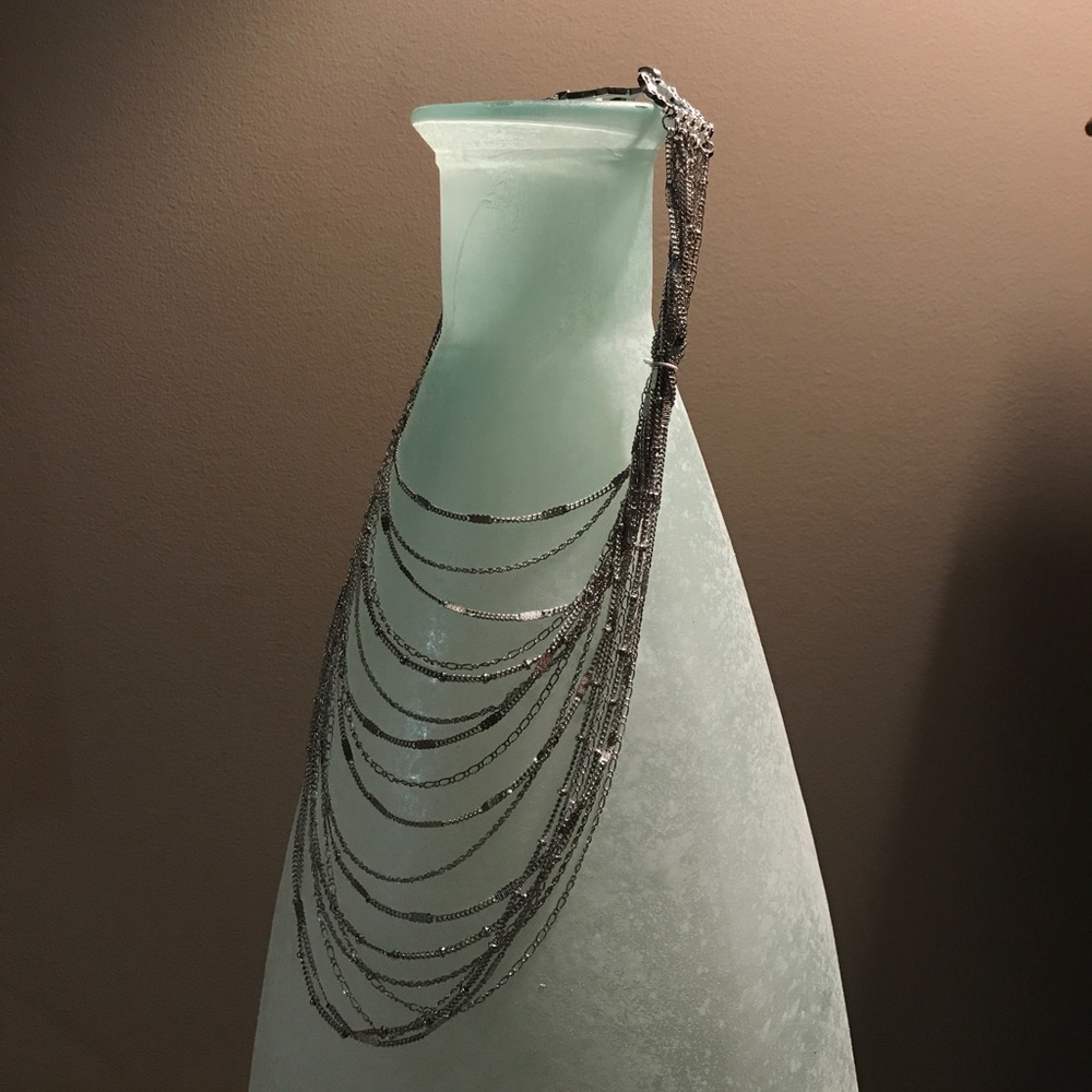 Multi-strand Bib Chain Necklace