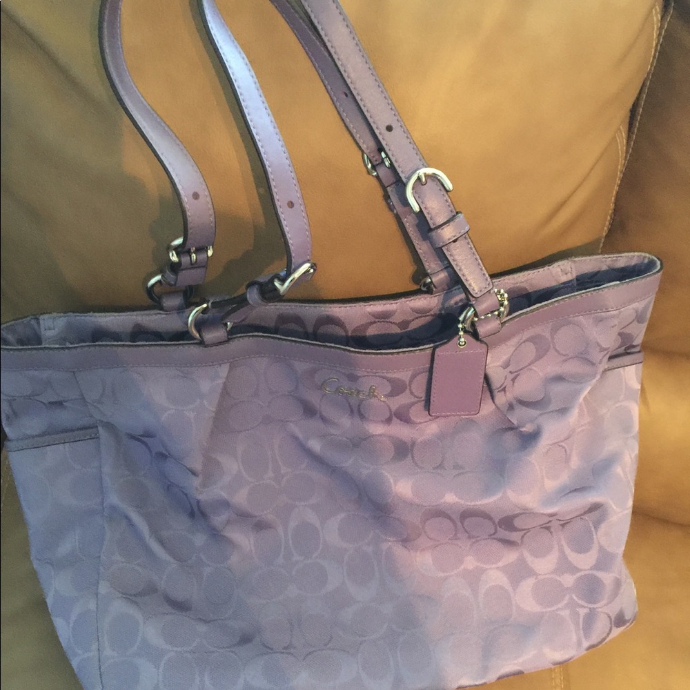 Purple Coach Bag