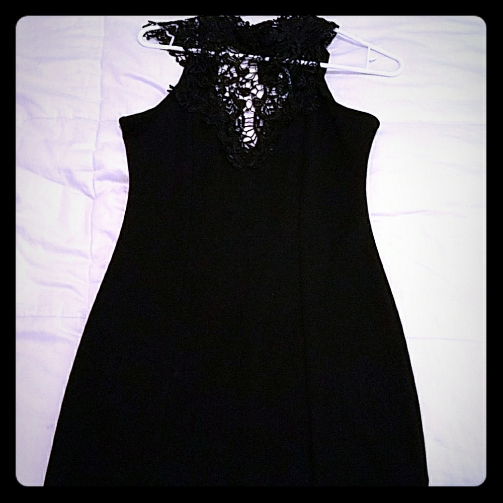 black dress from foreign exchange