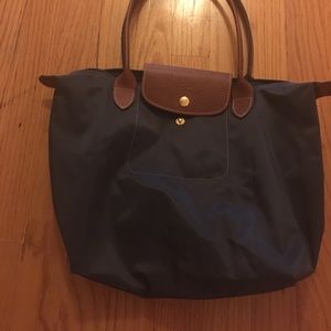 Small longchamp bag- navy blue