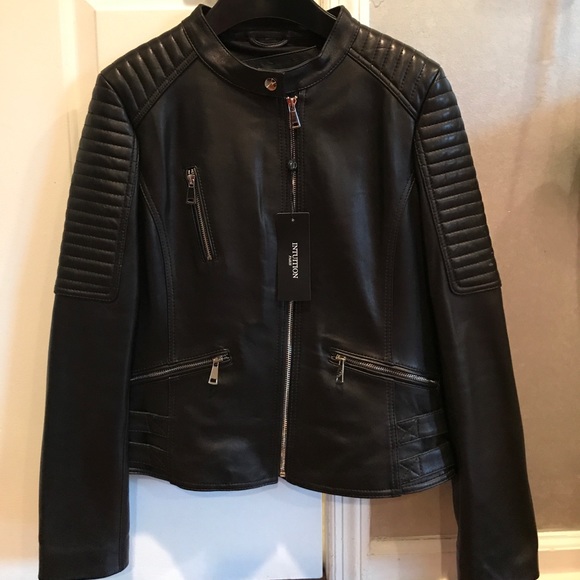 intuition paris leather jacket