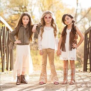 Joy folie velvet bell bottoms