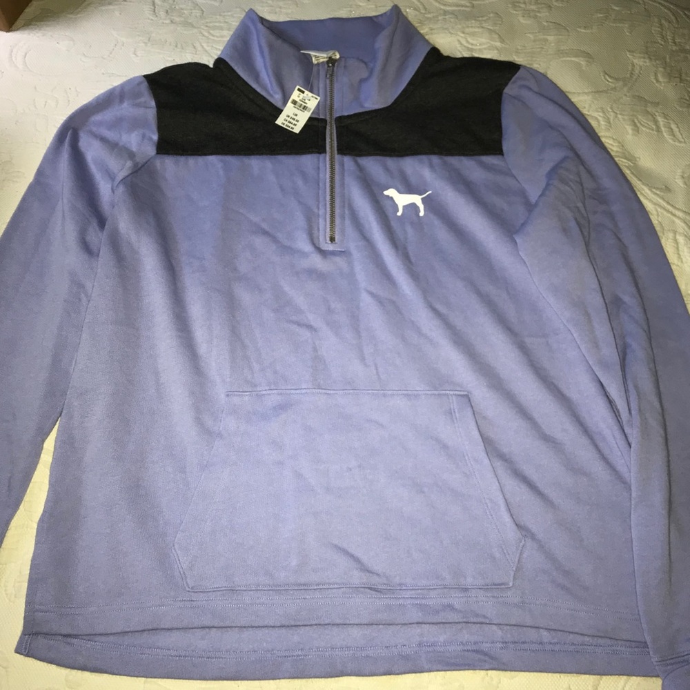 Purple PINK Victoria’s Secret Quarter Zip Sweater