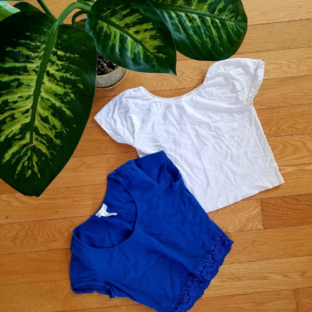 Bandage Stretchy T-shirt  Crop Top Bundle S M