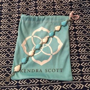 Blue and white Kendra Scott bracelet "Jana" style