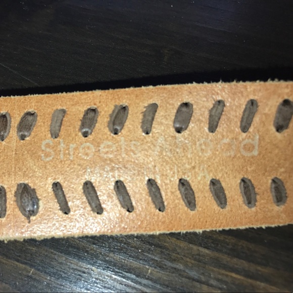 Streets Ahead Sz S belt w/ silver & leather buckle main image 6