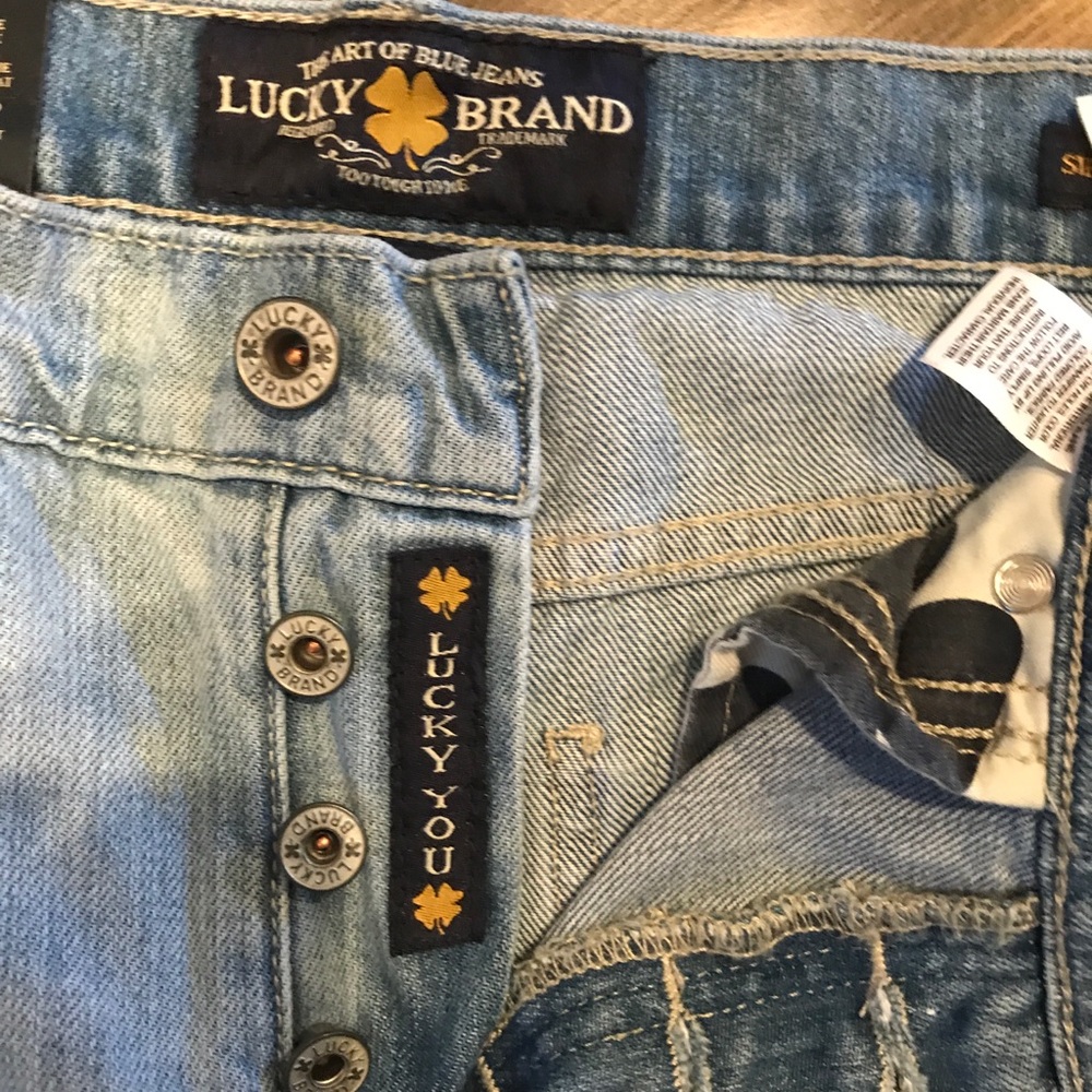 NWT Lucky Brand Patched Jeans