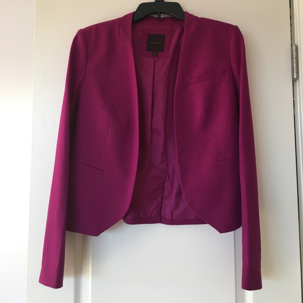 The Limited collarless blazer