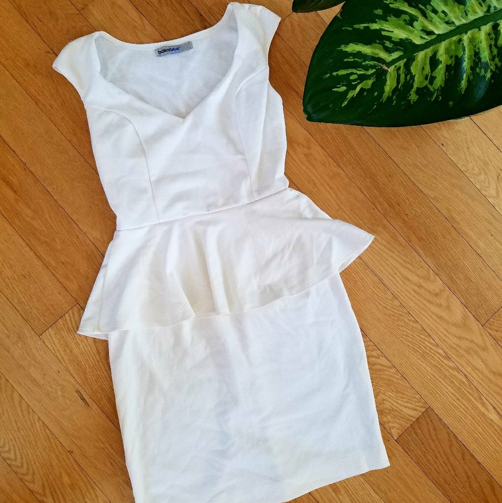 Sexy Bandage Fitted Peplum Cocktail Dress