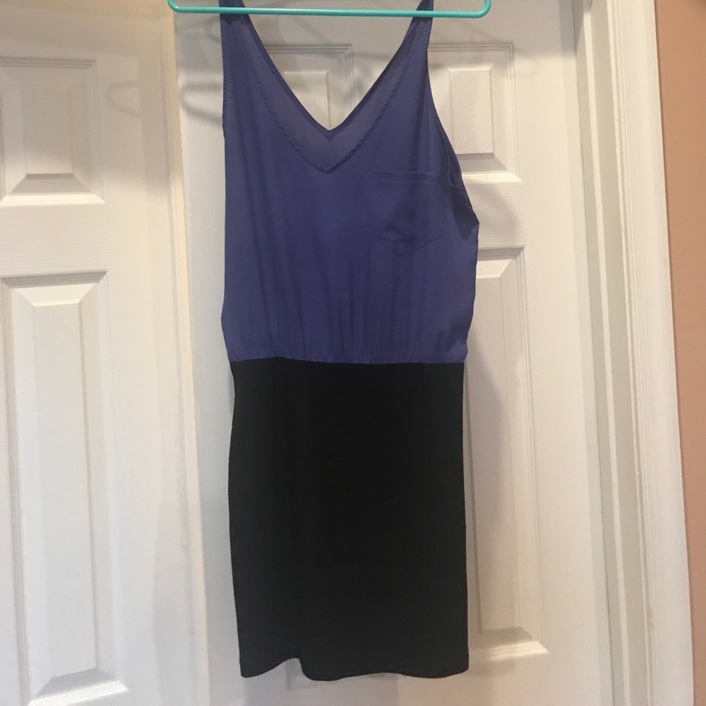 Navy and black dress