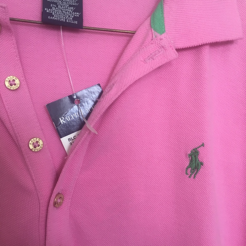 NWT Girls Ralph Lauren Polo pink dress XL 16
