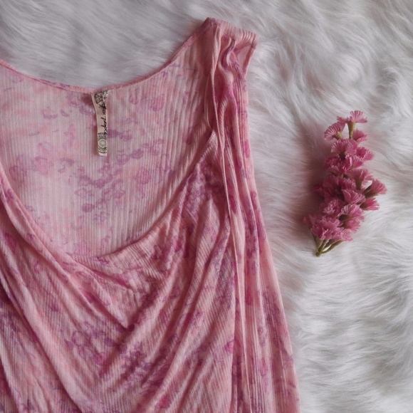 SOLD. Free People Lightweight Floral Blouse - Picture 3 of 6