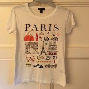 J Crew Paris tee shirt