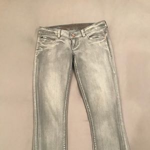 Express Gray Jean Legging (Size 2)