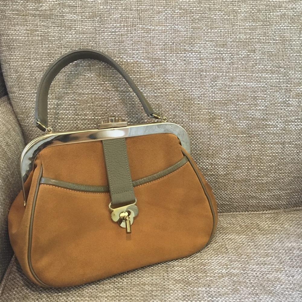 🔥SALE🔥Vintage 50's Suede Leather Purse - Picture 3 of 8