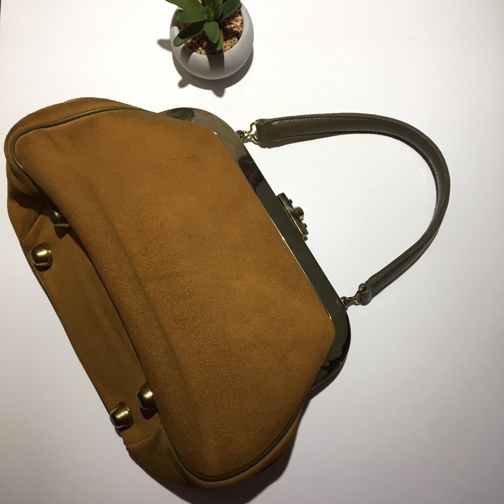 🔥SALE🔥Vintage 50's Suede Leather Purse - Picture 2 of 8