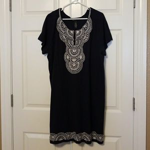 INC embroidered dress