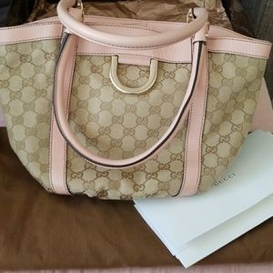 Gucci D gold small tote