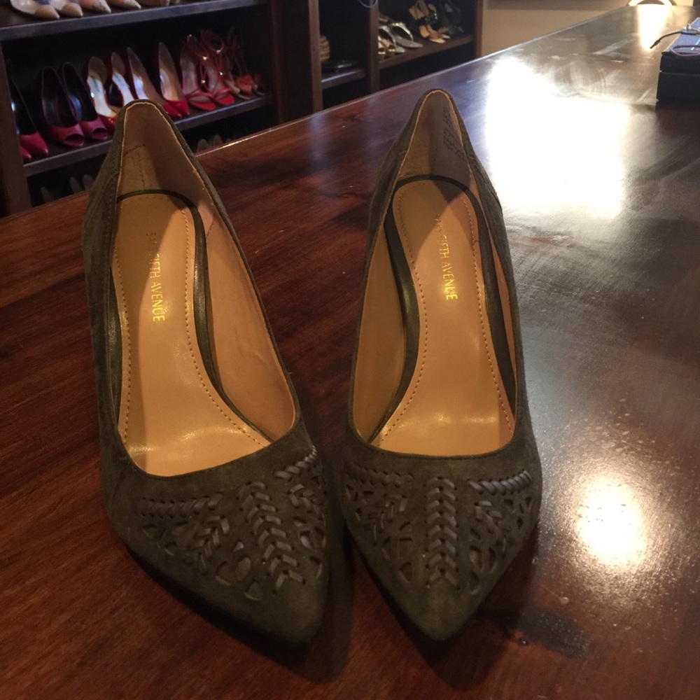 Saks fifth avenue new green shoes.