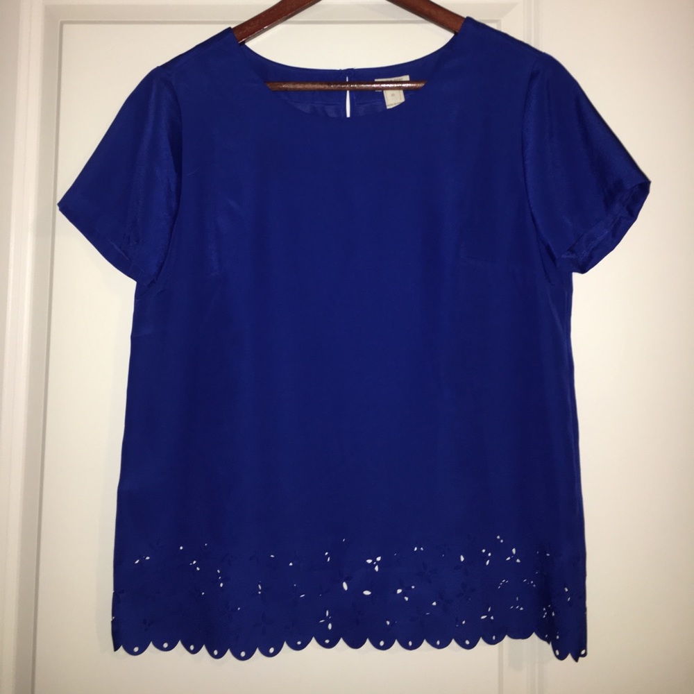 J. Crew Laser Cut Tee Shirt XS