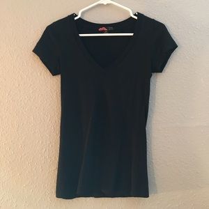 Black V-neck