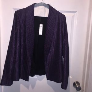 NWT - Chico's Blazer - Size 0 - Eggplant color