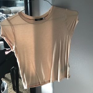 Peach crop top