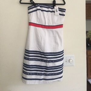 Vineyard Vines Red, White, & Blue Strapless Dress
