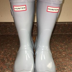 Hunter Women's Short Gloss Rain Boots Sz. 8