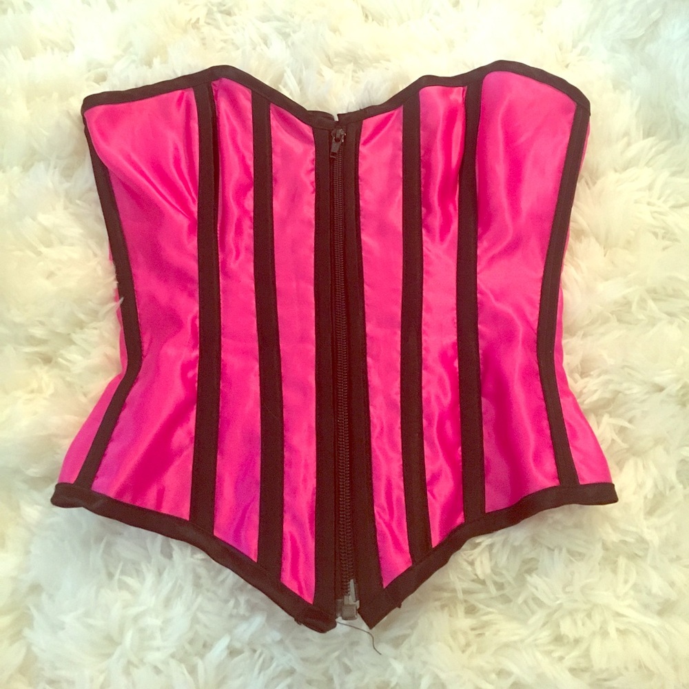 Pink Corset With Boning