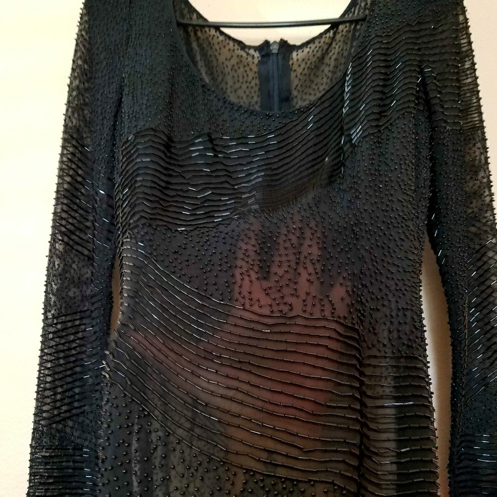 Seductive Heavily Beaded Trophy Cocktail Dress