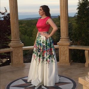 Size 8 Two Piece Vienna Prom Dress