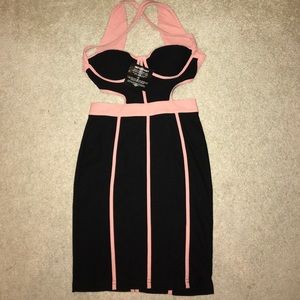 Party dress body con holter
