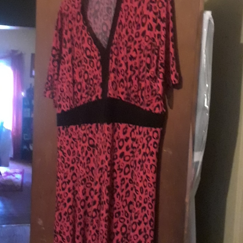 Red, black, leopard print