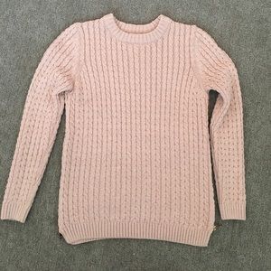 Zara side zip cable knit sweater