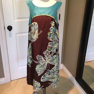 Butterfly print dress