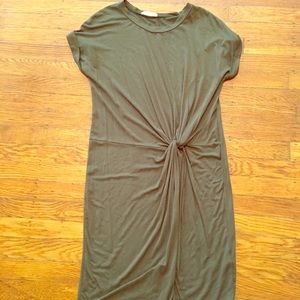 Olive Knot Dress