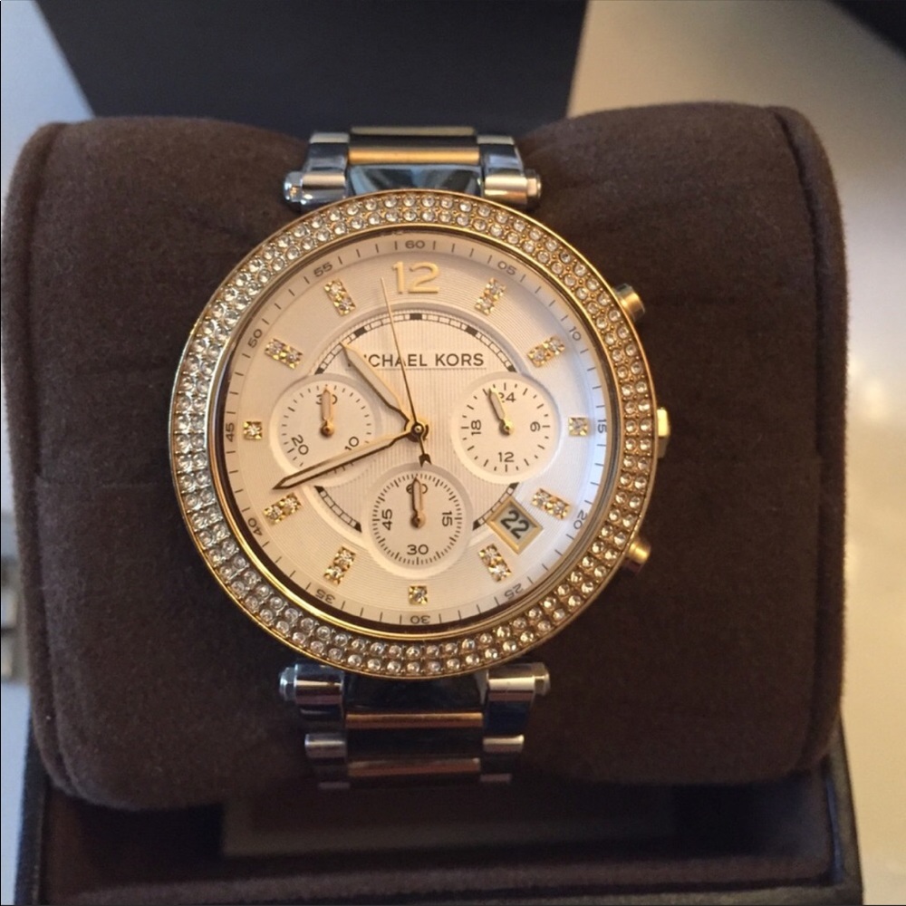 Michael Kors gold and silver watch