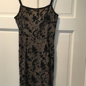 Stunning silk beaded cocktail dress!