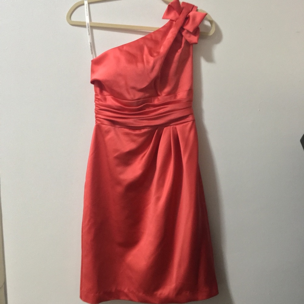 David’s Bridal One Shoulder Dress - Picture 2 of 5