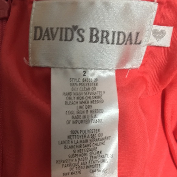 David’s Bridal One Shoulder Dress - Picture 3 of 5