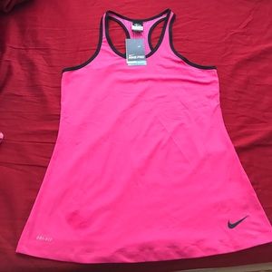 NWT Nike Pro-Fit Racerback Tank Top - Lrg - pink